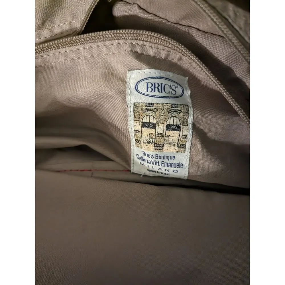 Brics Red Duffel Bag Travel Carry On Canvas Weekender Men Women Gym